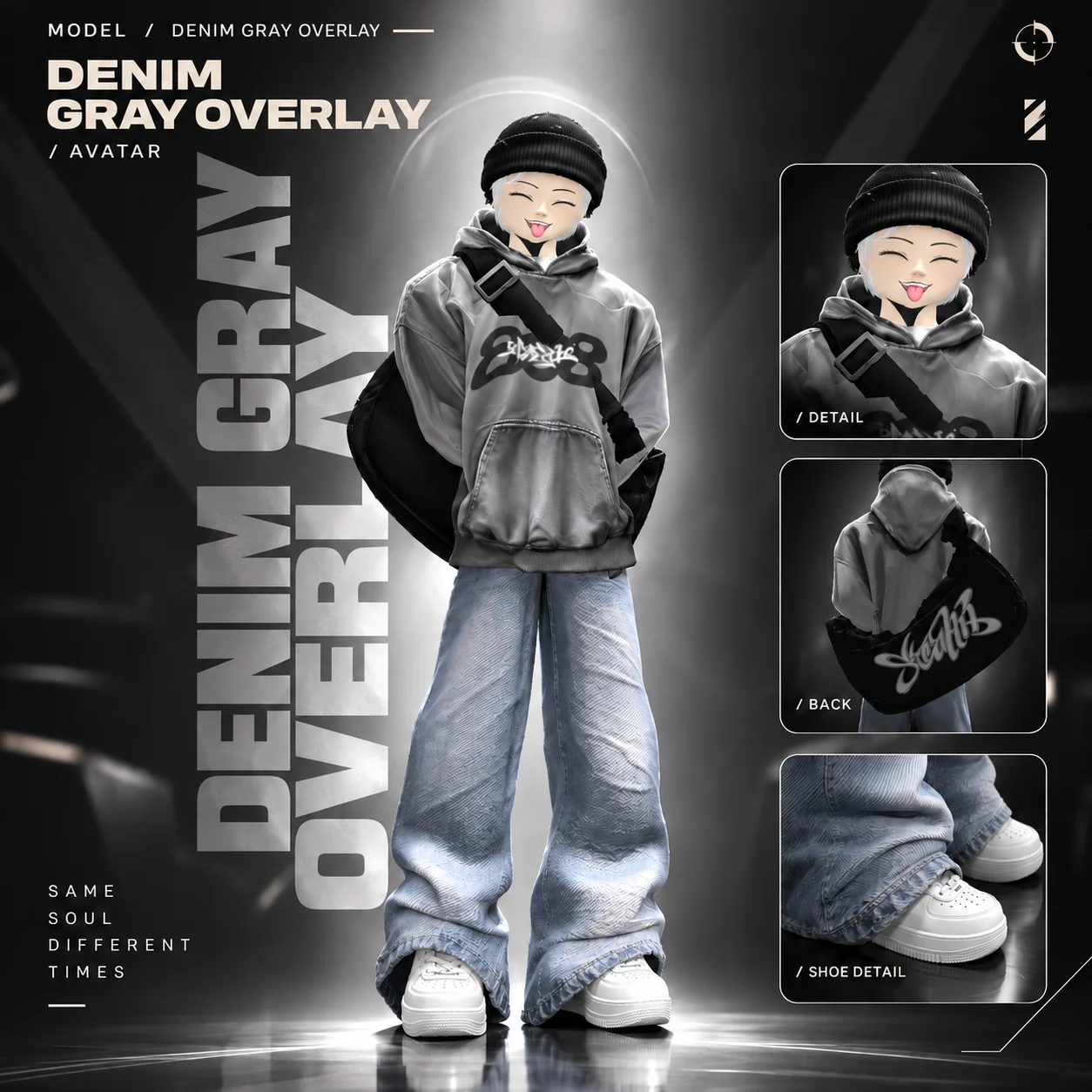 Foto DENIM GRAY OVERLAY